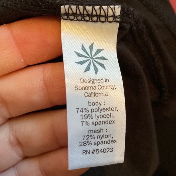 Athleta Black Mesh T-Shirt - Picture 4 of 5